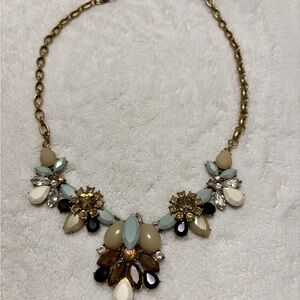 J. Crew Floral Statement Necklace